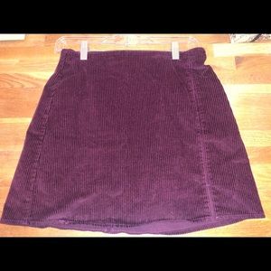 Hollister High Rise Corduroy Mini Skirt